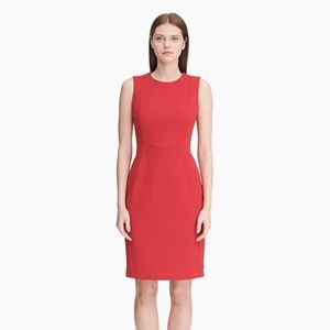 SCUBA SHEATH DRESS (RED)